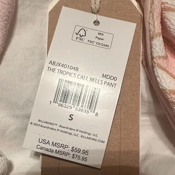 Billabong Light Pink Floral Bikini - Picture 2 of 6